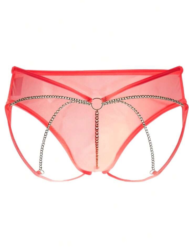 Men's Solid Color Chain Men's Briefs
